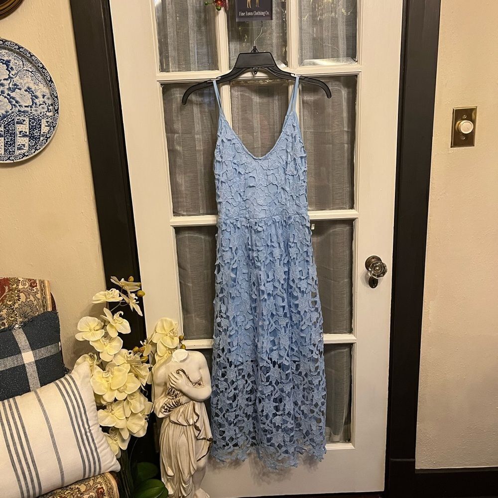 NWOT Blue Lace Dress